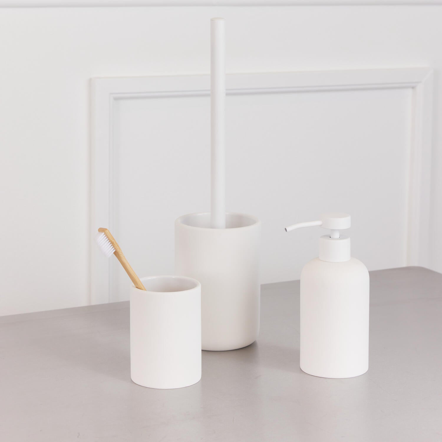 Ceramic Smooth toiletbørste - hvid